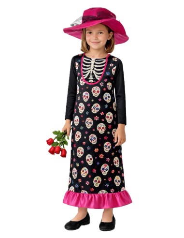 Déguisement Catrina - de haute qualité, idéal pour le carnaval, les fêtes à thème et les événements spéciaux